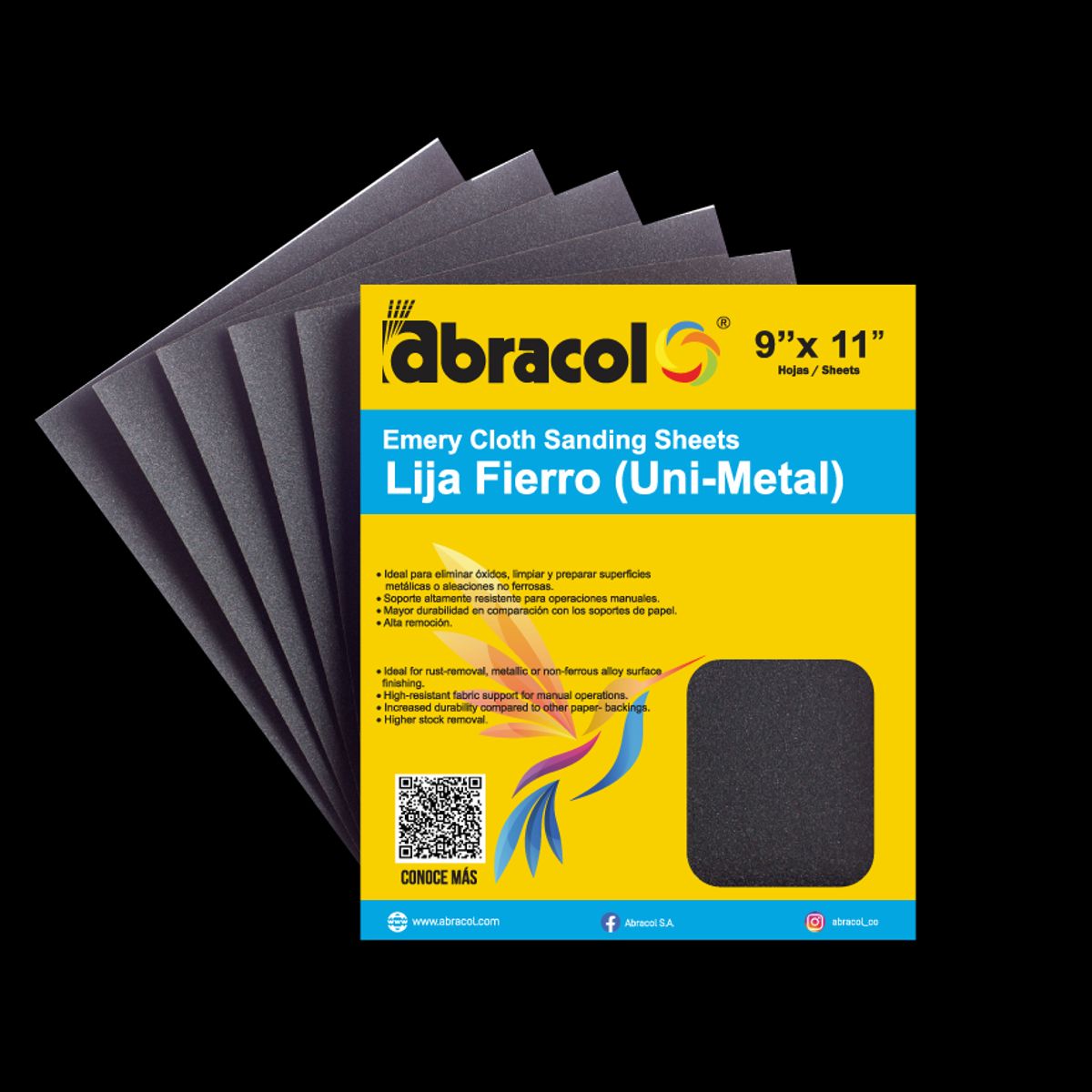 ABRACOL - LIJA FIERRO N° 120 POR 50 UND