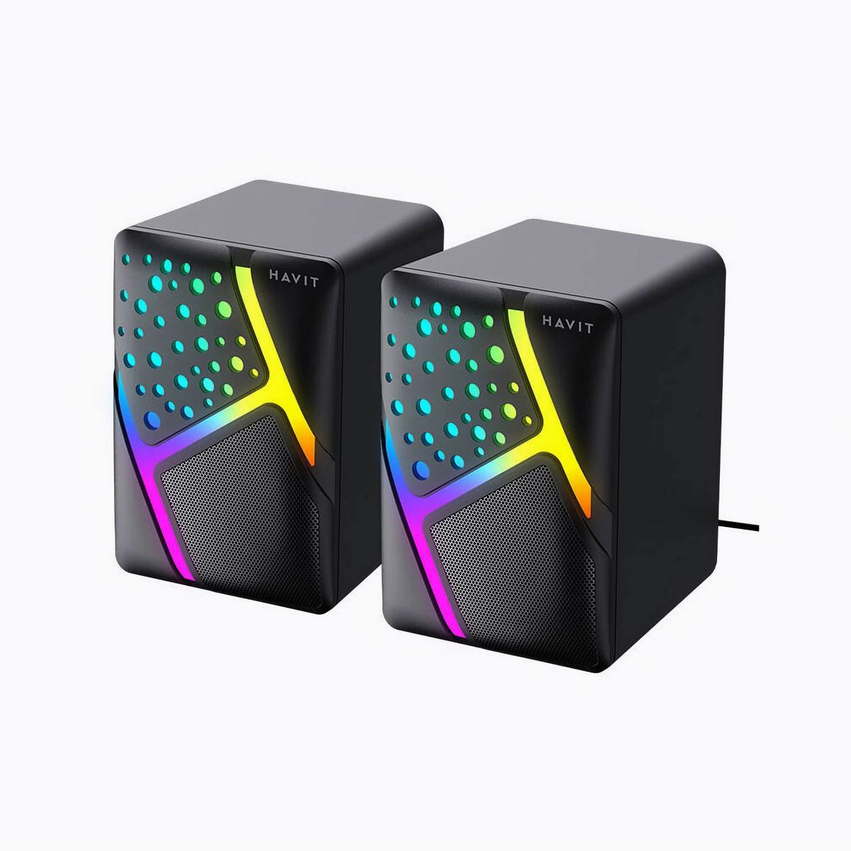HAVIT - Parlante Gamer RGB HAVIT SK763 20 estéreo mini negro