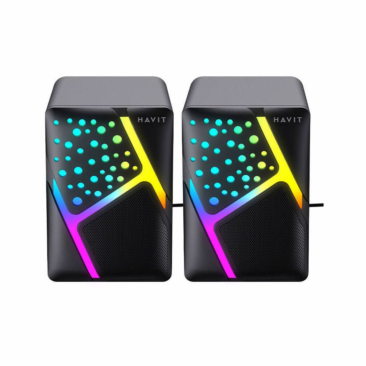 HAVIT - Parlante Gamer RGB HAVIT SK763 20 estéreo mini negro