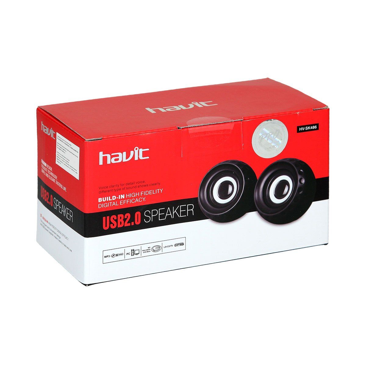 HAVIT - Altavoces USB 20 Havit HV-SK486 negro