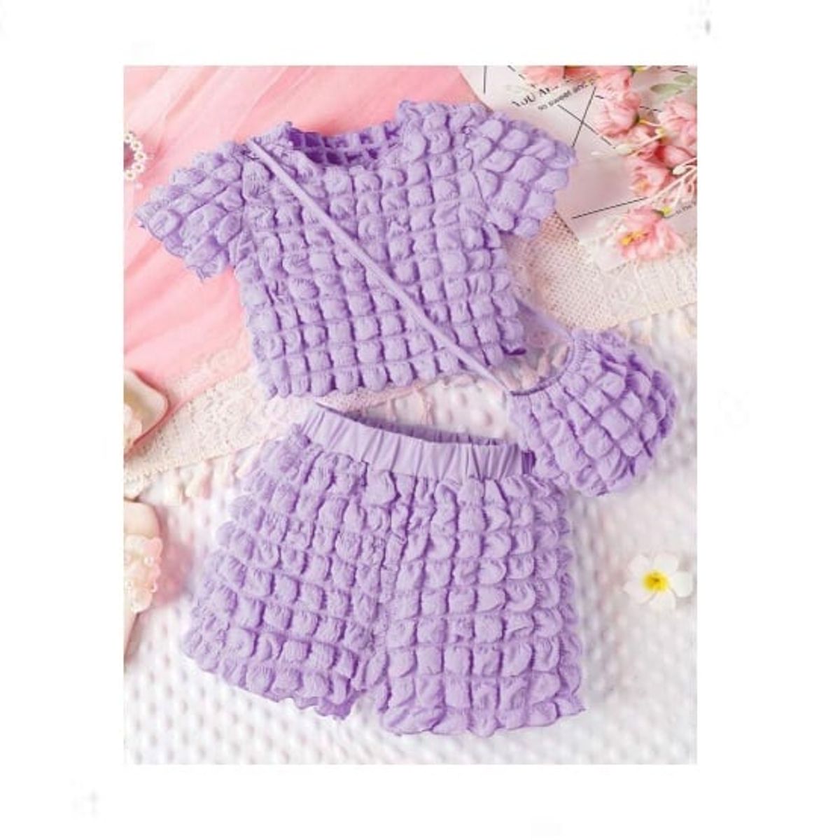 GENERICO - CONJUNTO 2 PIEZAS + BOLSO para niña 18-24 Meses