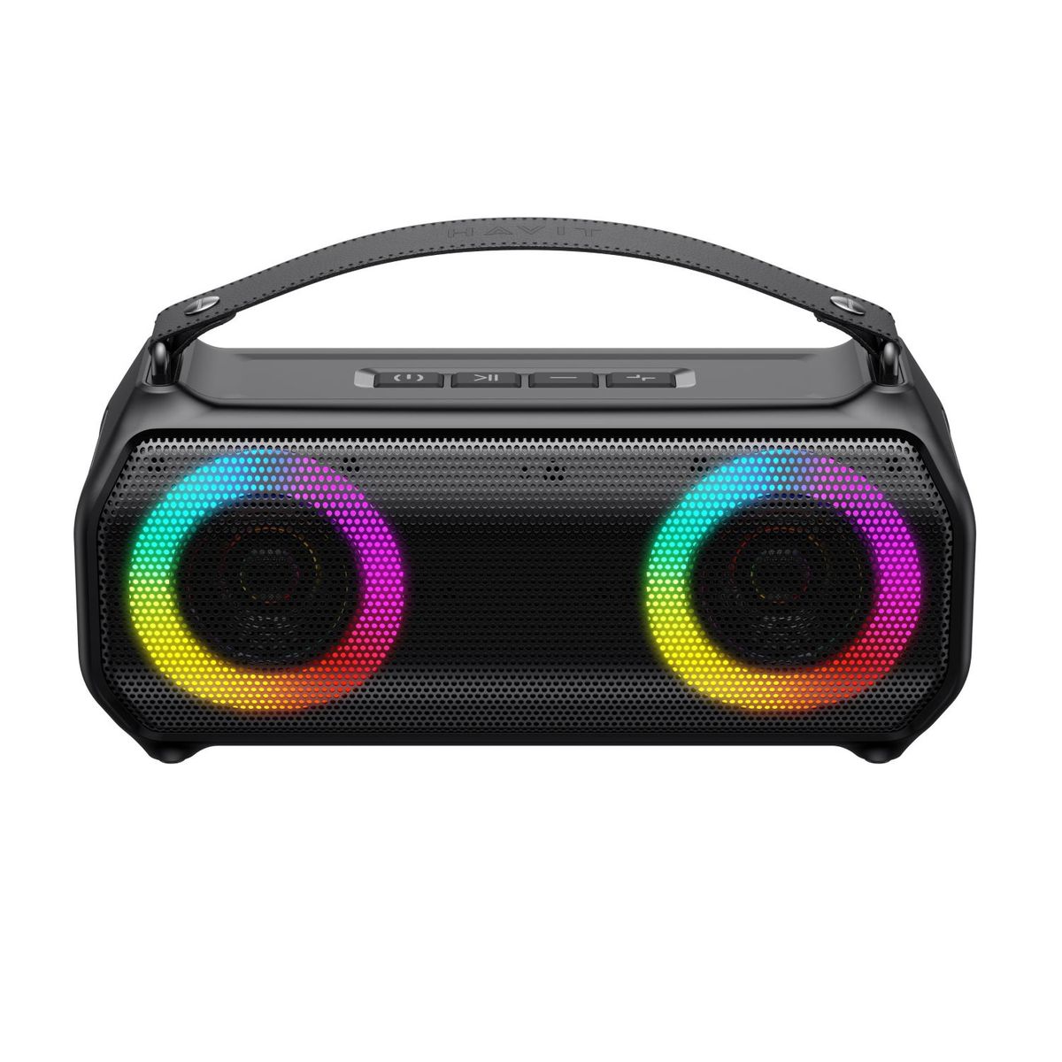 HAVIT - Parlante Portátil Bluetooth HAVIT Sk888BT IPX5 RGB ideal para ext