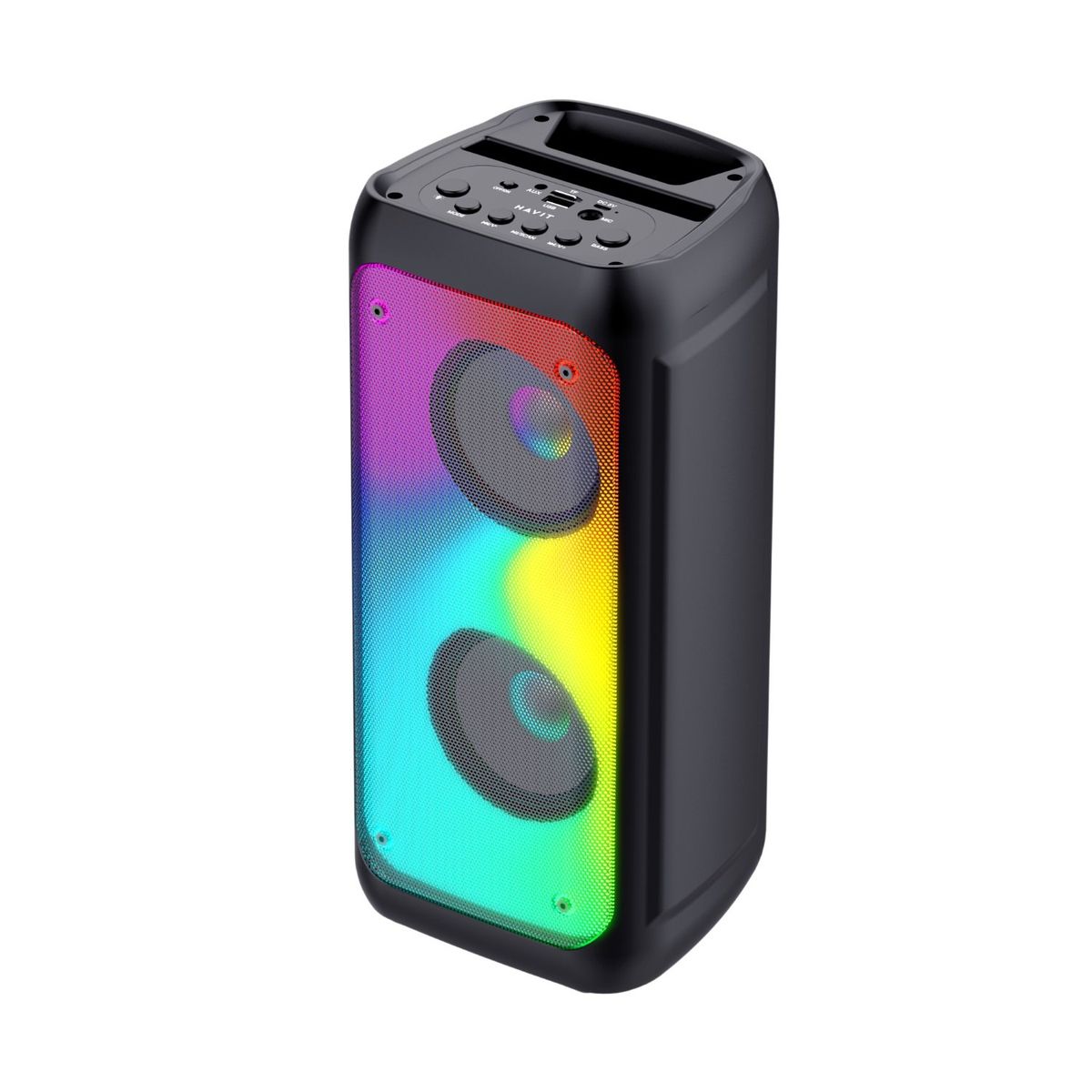 HAVIT - Parlante Portatil Bluetooth HAVIT SQ130BT Multifunción HD RGB negro