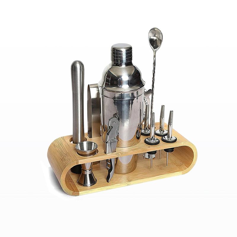 GENERICO - Set de Bar Profesional de Acero Inoxidable x 12 Piezas