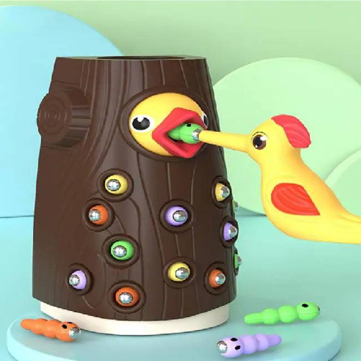 GENERICO - Juguete Montessori pájaro carpintero magnético