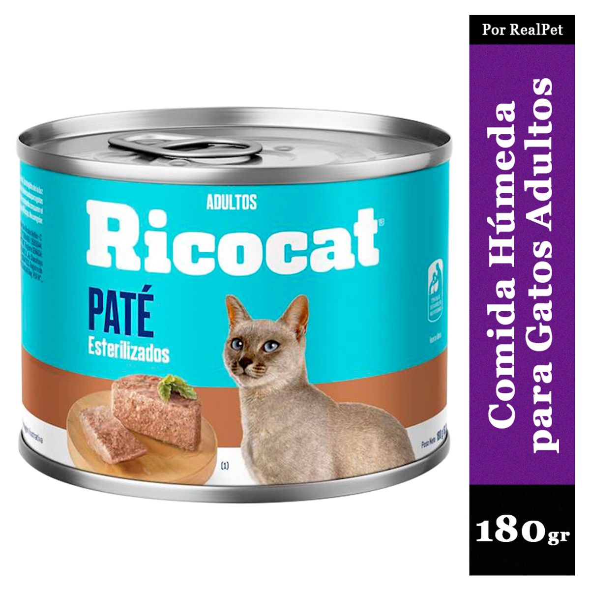 RICOCAT - Paté para Gato Adulto Esterilizado Ricocat 180gr