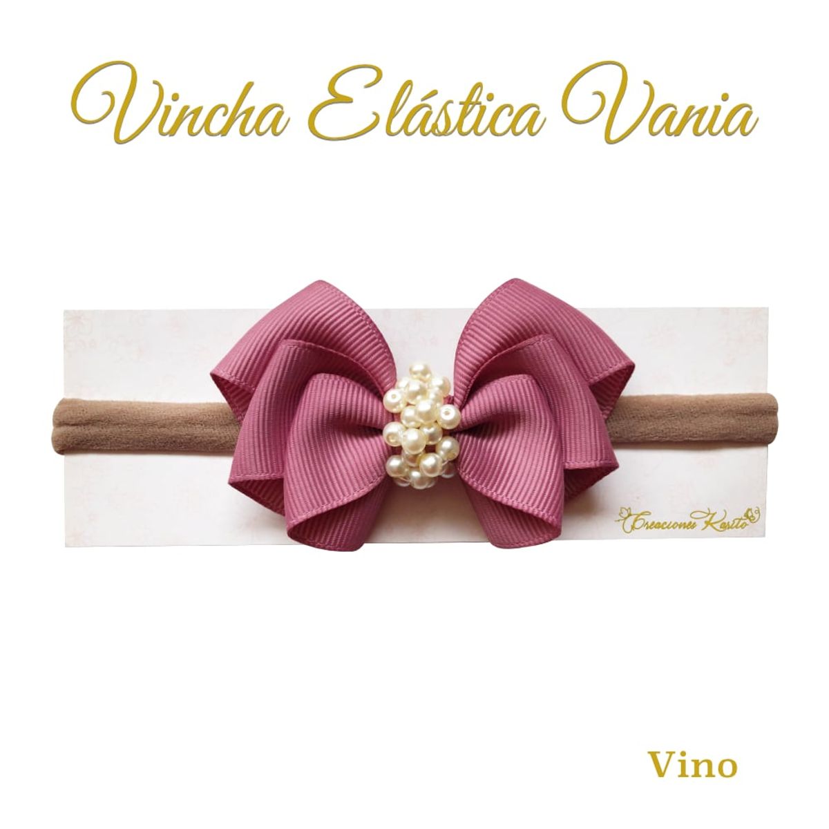 GENERICO - Vincha para bebé modelo Vania