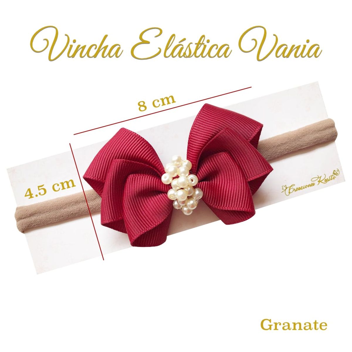 GENERICO - Vincha para bebé modelo Vania