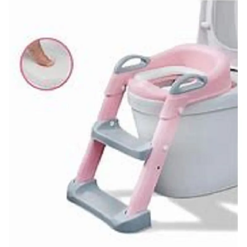 GENERICO - Asiento de Entrenamiento con Escalera Plegable  Rosado