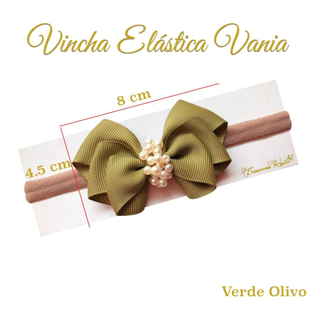 GENERICO - Vincha para bebé modelo Vania