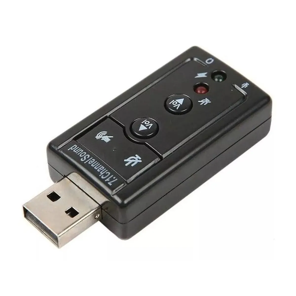 SEISA - Adaptador De Audio Tarjeta Sonido 7.1 Usb Audio y Microfono Externo
