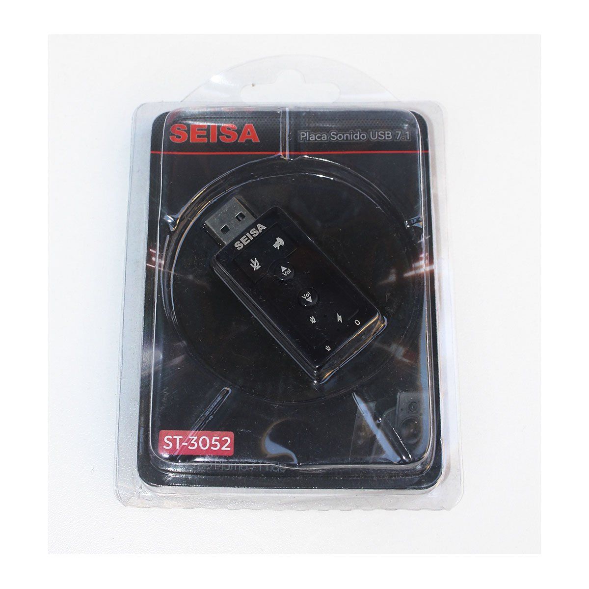 SEISA - Adaptador De Audio Seisa 7.1 Usb Audio y Microfono Externo