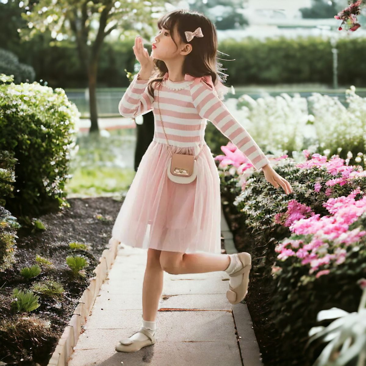 GENERICO - VESTIDO PARA NIÑA - MODELO CASUAL