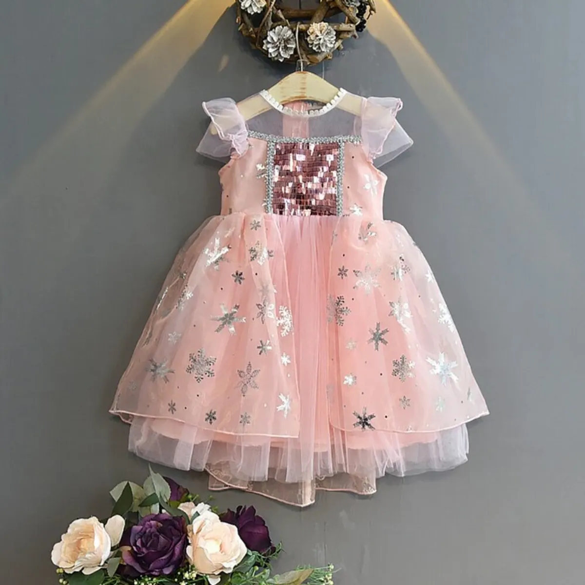 GENERICO - VESTIDO DE NIÑA ELSA MODELO TEMATICA FROZEN