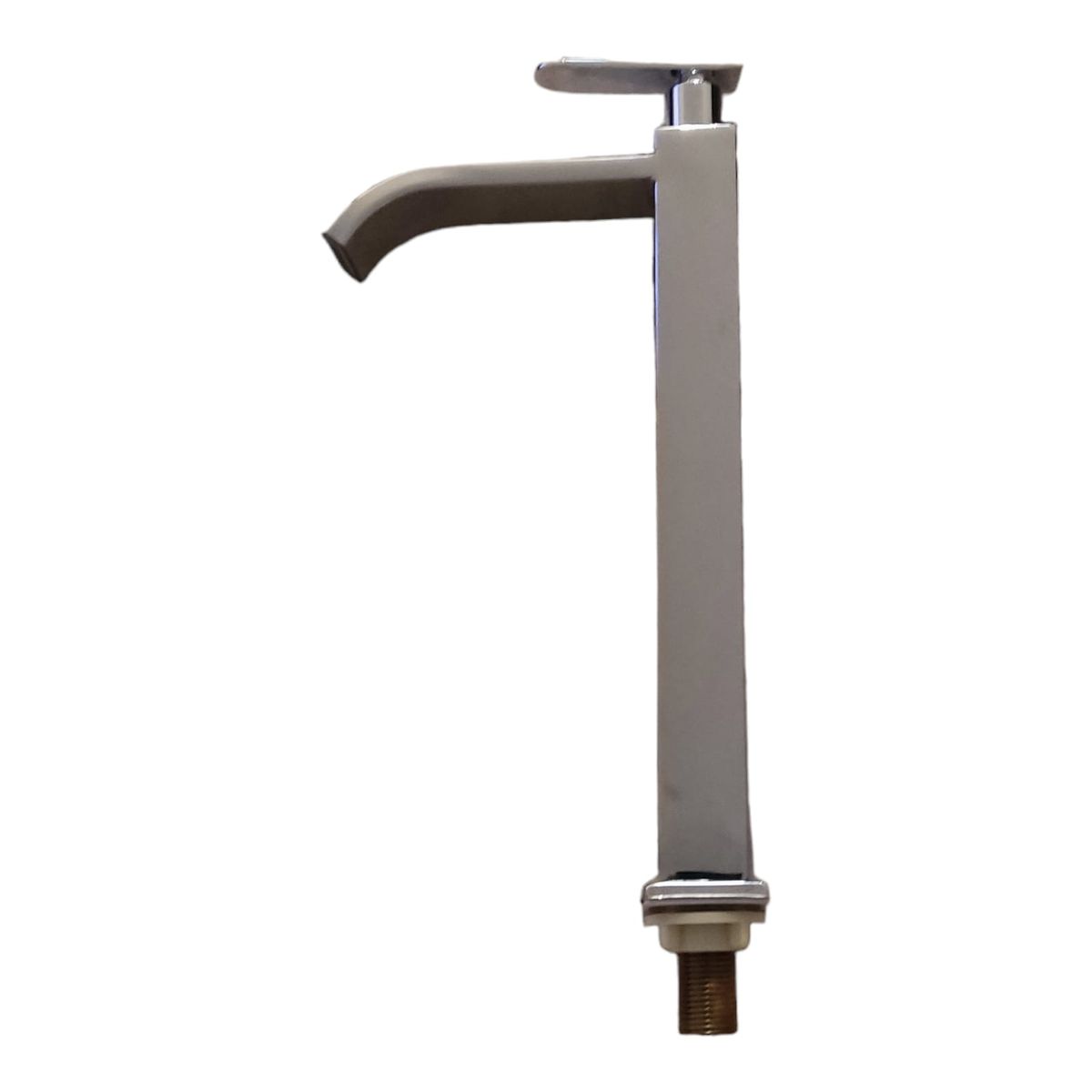 GENERICO - Grifo caño cascada 30cm para Ovalin o Bowl Cuadrado Acero Cromado