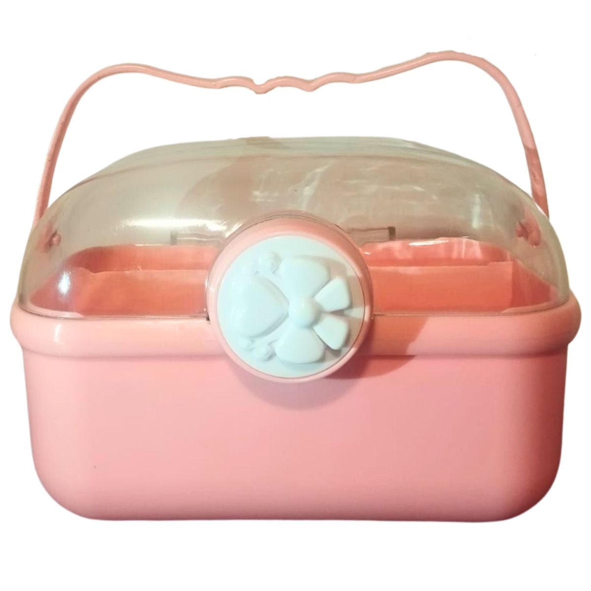 GENERICO - Caja Organizadora Mini Cosmetiquera Acrilico Kawai - Rosado