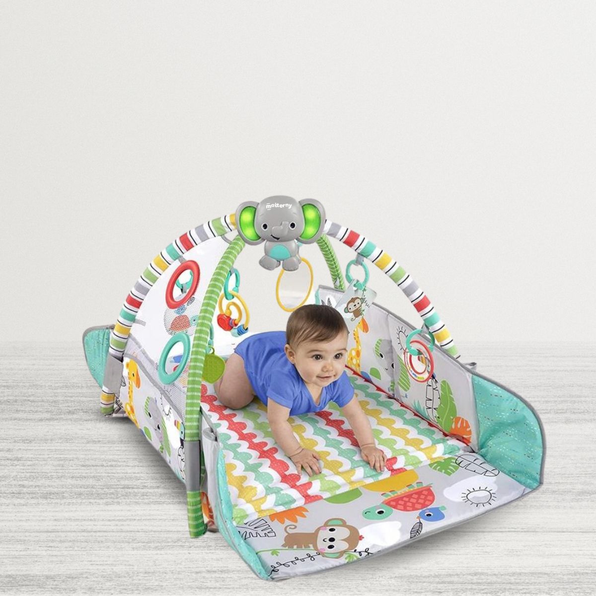 GENERICO - GYM 5 en 1 para Bebé «TU FORMA DE JUGAR A LA PELOTA» Tropical