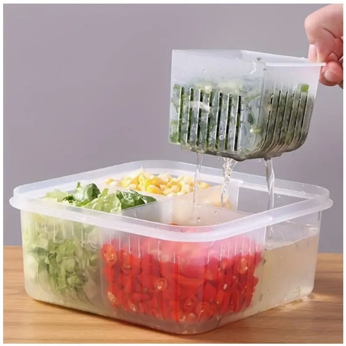 GENERICO - Contenedor de alimentos de 4 compartimentos