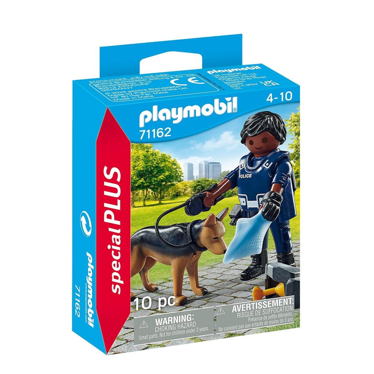 PLAYMOBIL - Playmobil Special Plus Policía con Perro Rastreador