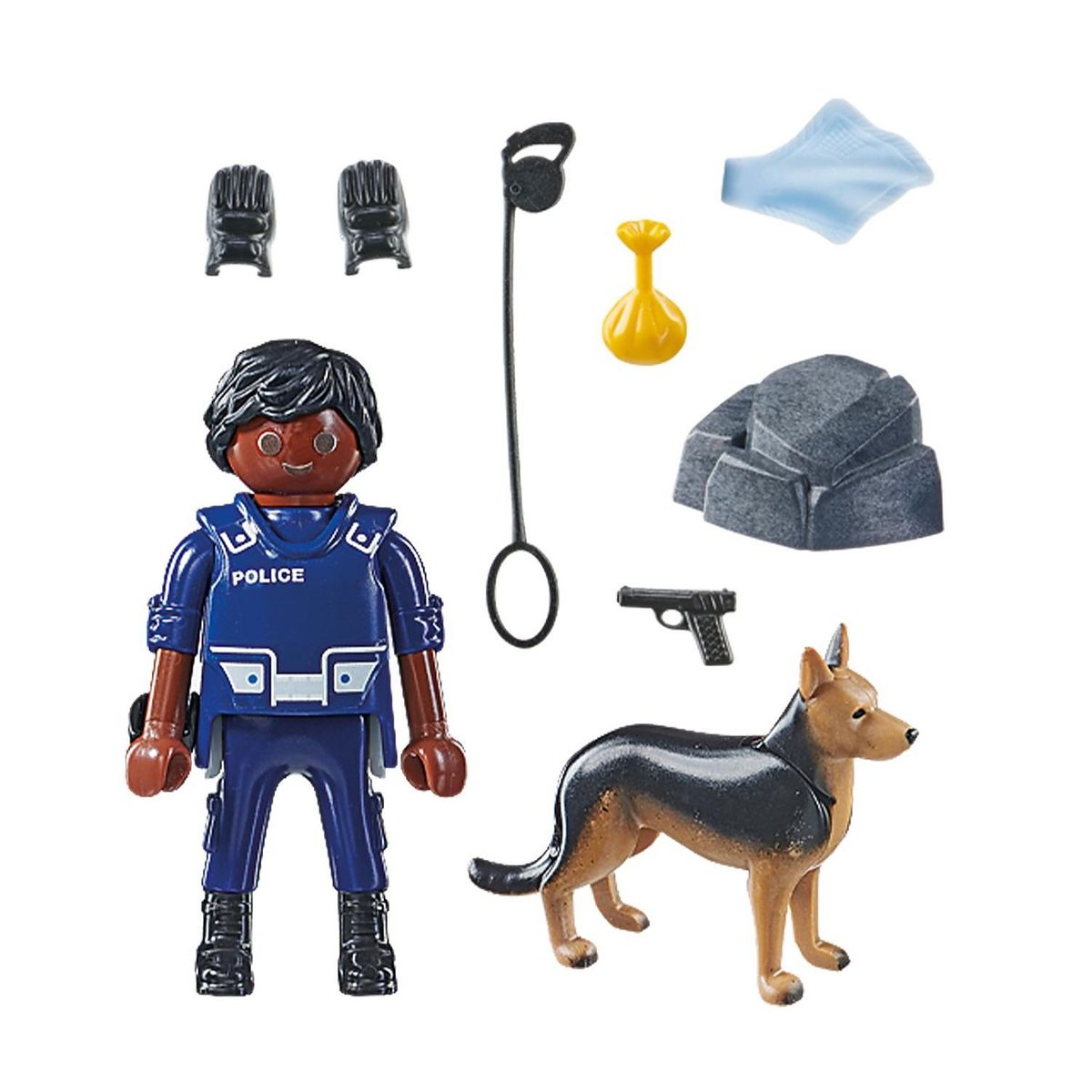 PLAYMOBIL - Playmobil Special Plus Policía con Perro Rastreador