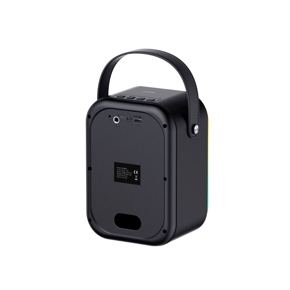 HAVIT - Parlante Portátil Bluetooth HAVIT SQ128BT Multifunción HD RGB negro