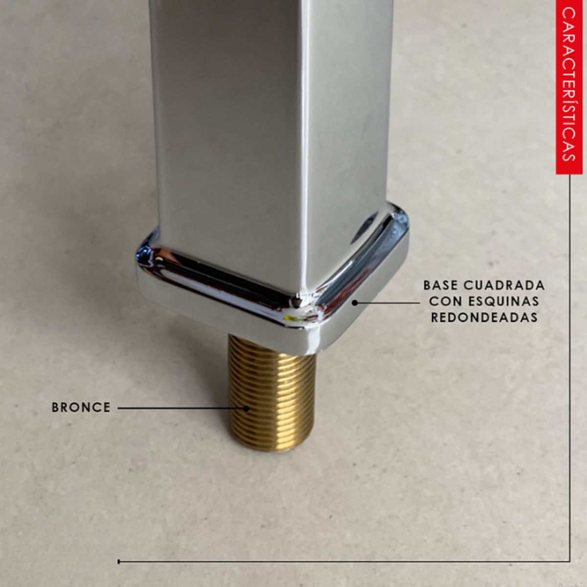 GENERICO - Llave para Baño Acero Inoxidable