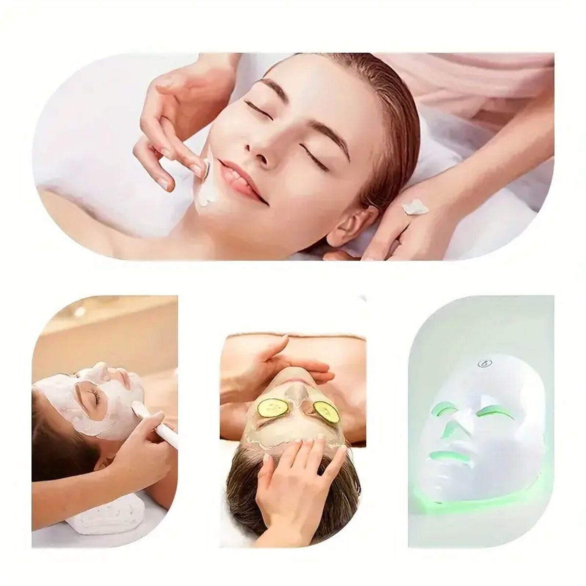 GENERICO - Máscara Facial LED Rejuvenecedora 7 colores