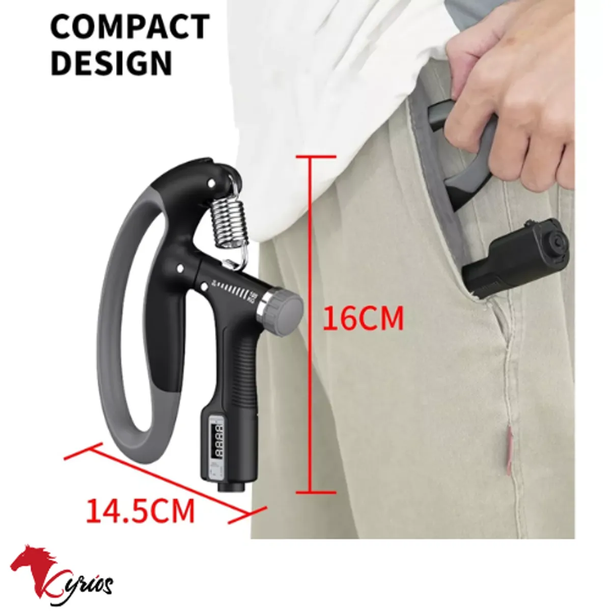 GENERICO - Hand Grip Ajustable De 100KG