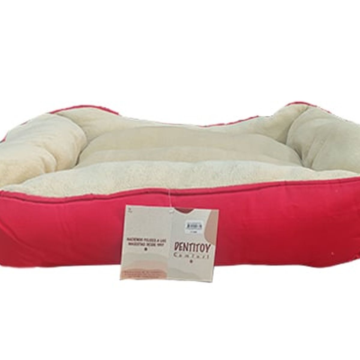 GENERICO - CAMA PARA PERRO PUFF EXTRA GRANDE COLOR ROJO
