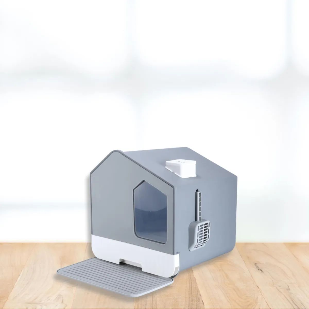 COOL CAT - Arenero Para Gatos Diseño Casa Con Pala - Cool Cat