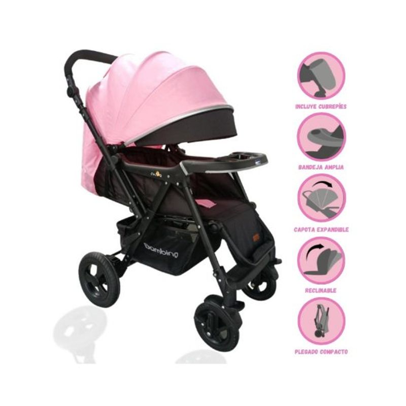 BAMBINO - Coche Cuna BAMBINO «ENNA» Pink