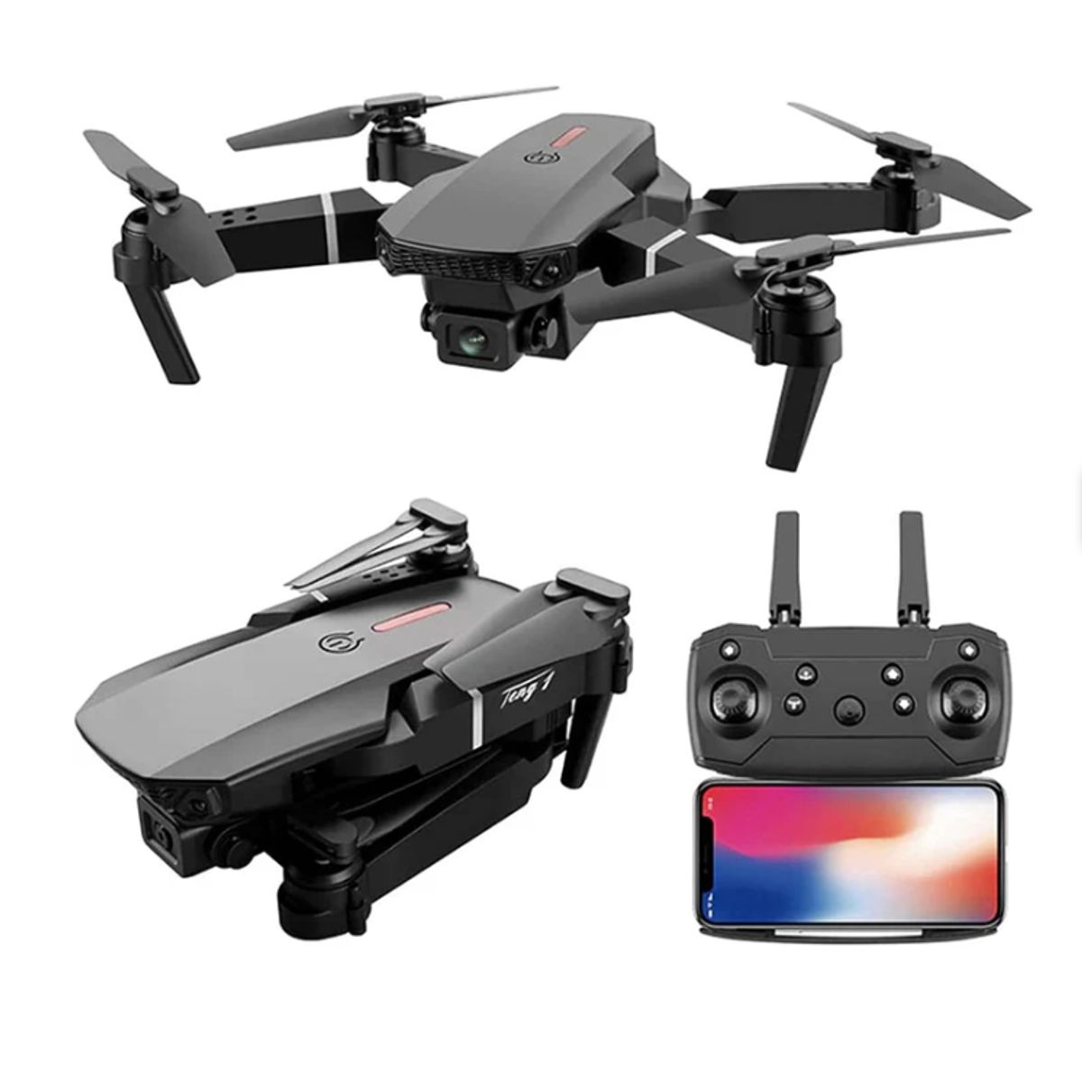 GENERICO - Dron Profesional Portátil E88 HD