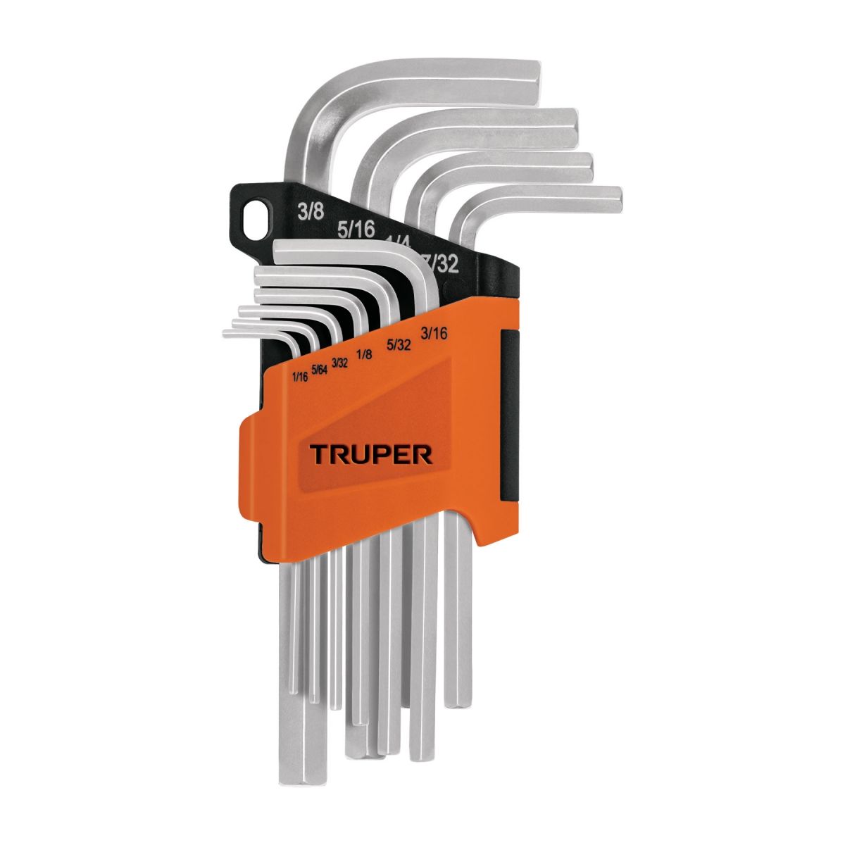 TRUPER - Juego 10 Llaves Allen Standard Hexagonal con Organizador TRUPER