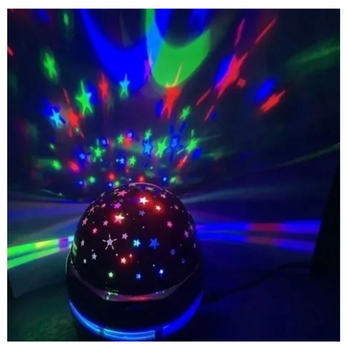 GENERICO - Lámpara Mini LED Giratoria 360° Iluminación de Fiesta Star Lamp
