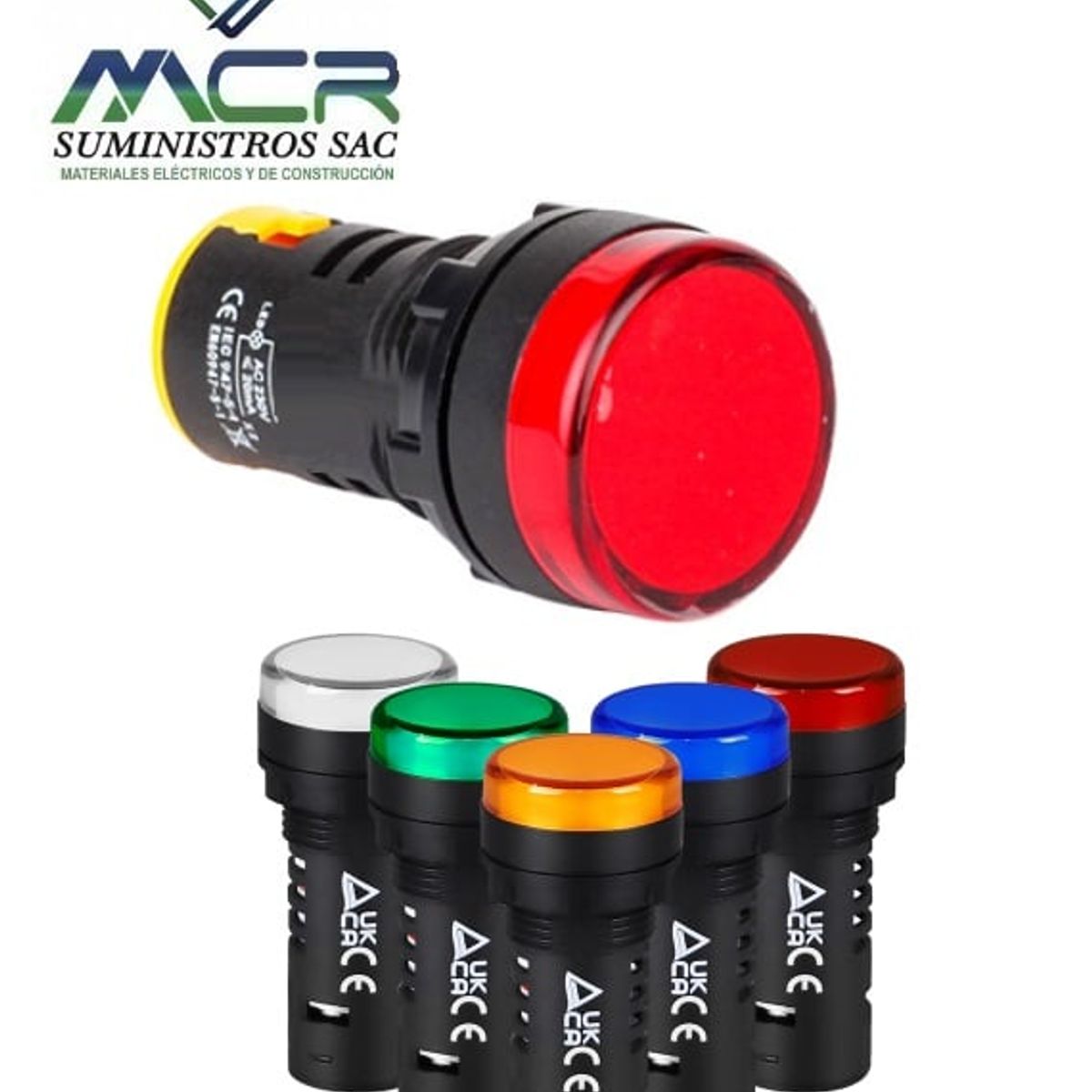 GENERICO - PILOTO SEÑALIZACION PLASTICO LED 220V ACDC ROJO