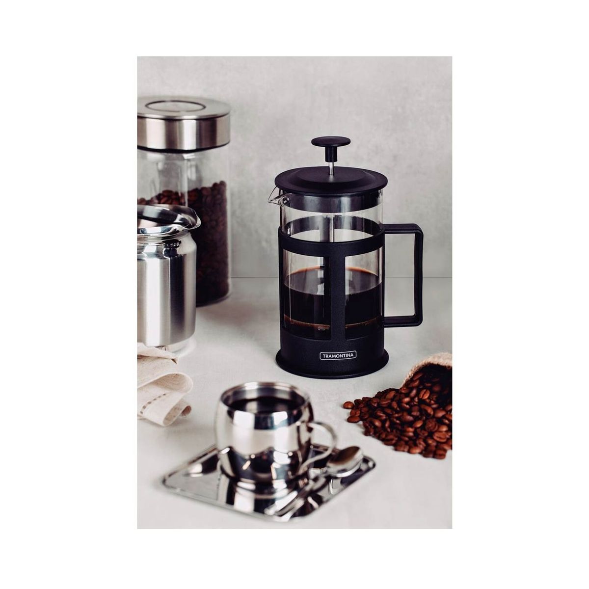 TRAMONTINA - CAFETERA FRANCESA TRAMONTINA 1L