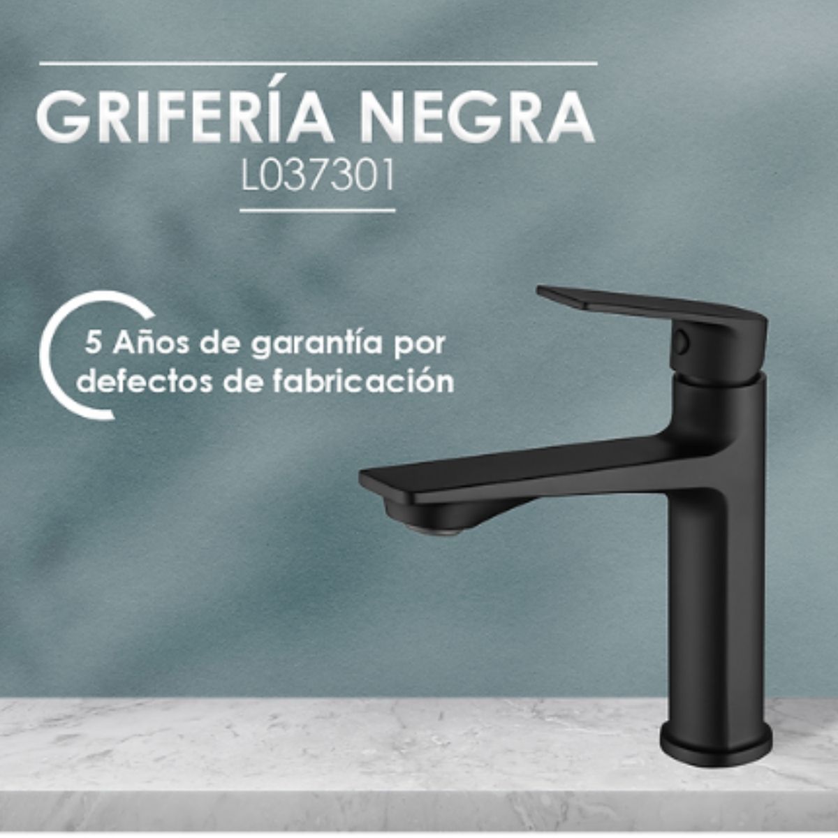 PERU IMPORTACIONES - Llave para Baño Negro Mate