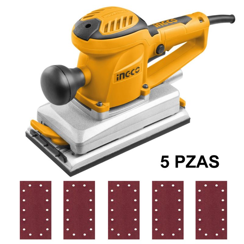INGCO TOOLS - Lijadora Orbital INGCO 350W + 5 Lijas FS35028