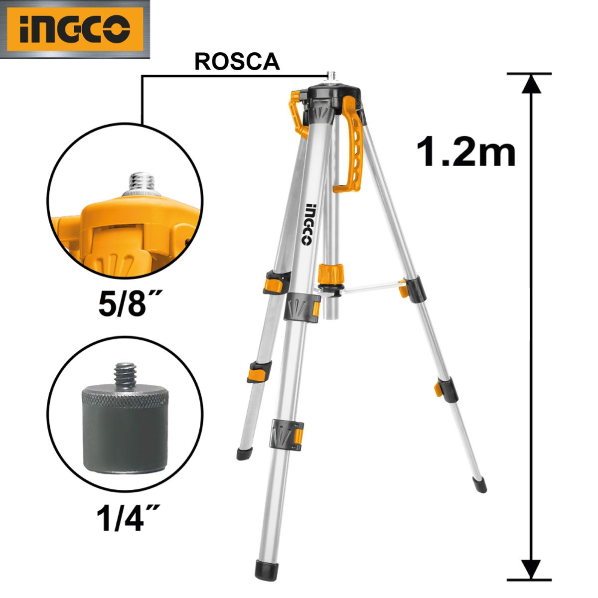 INGCO TOOLS - Combo Nivel Láser INGCO HLL305205 + Trípode 1200MM HLLT01152
