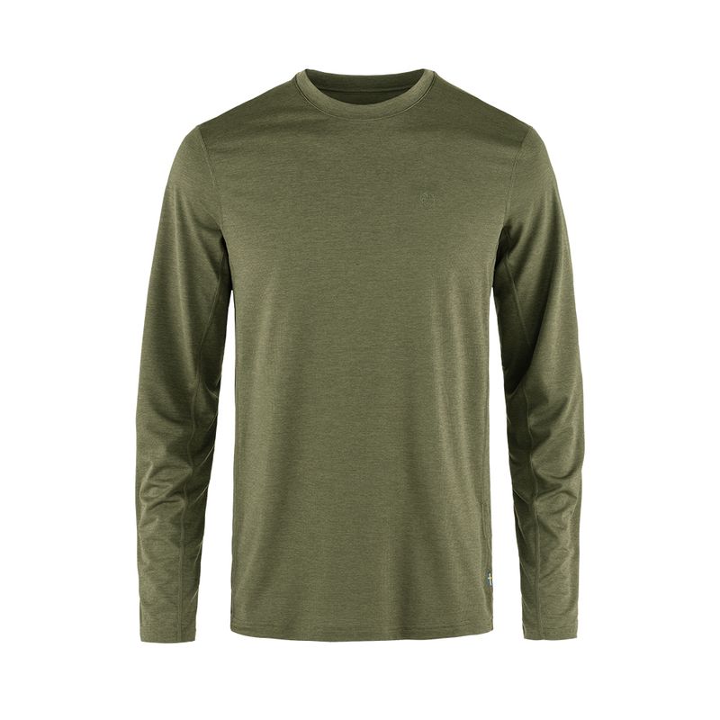 FJALLRAVEN - Polo Fjallraven Abisko Day Hike LS M Green Hombre
