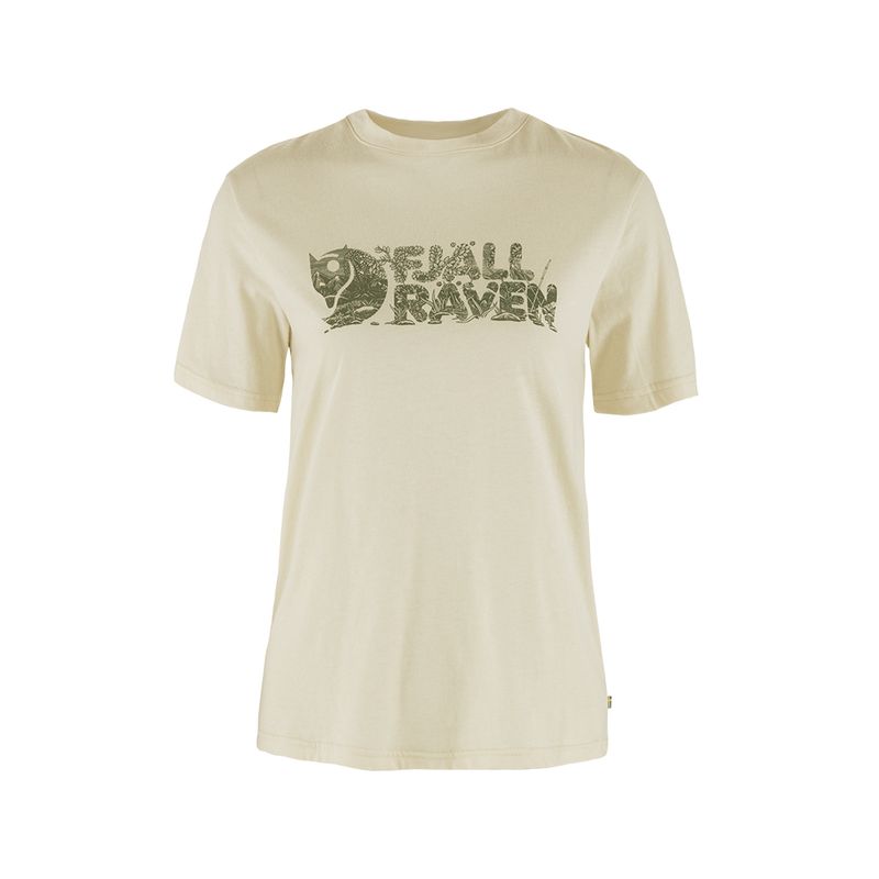 FJALLRAVEN - Polo Fjallraven Lush Logo T-shirt W Chalk White Mujer