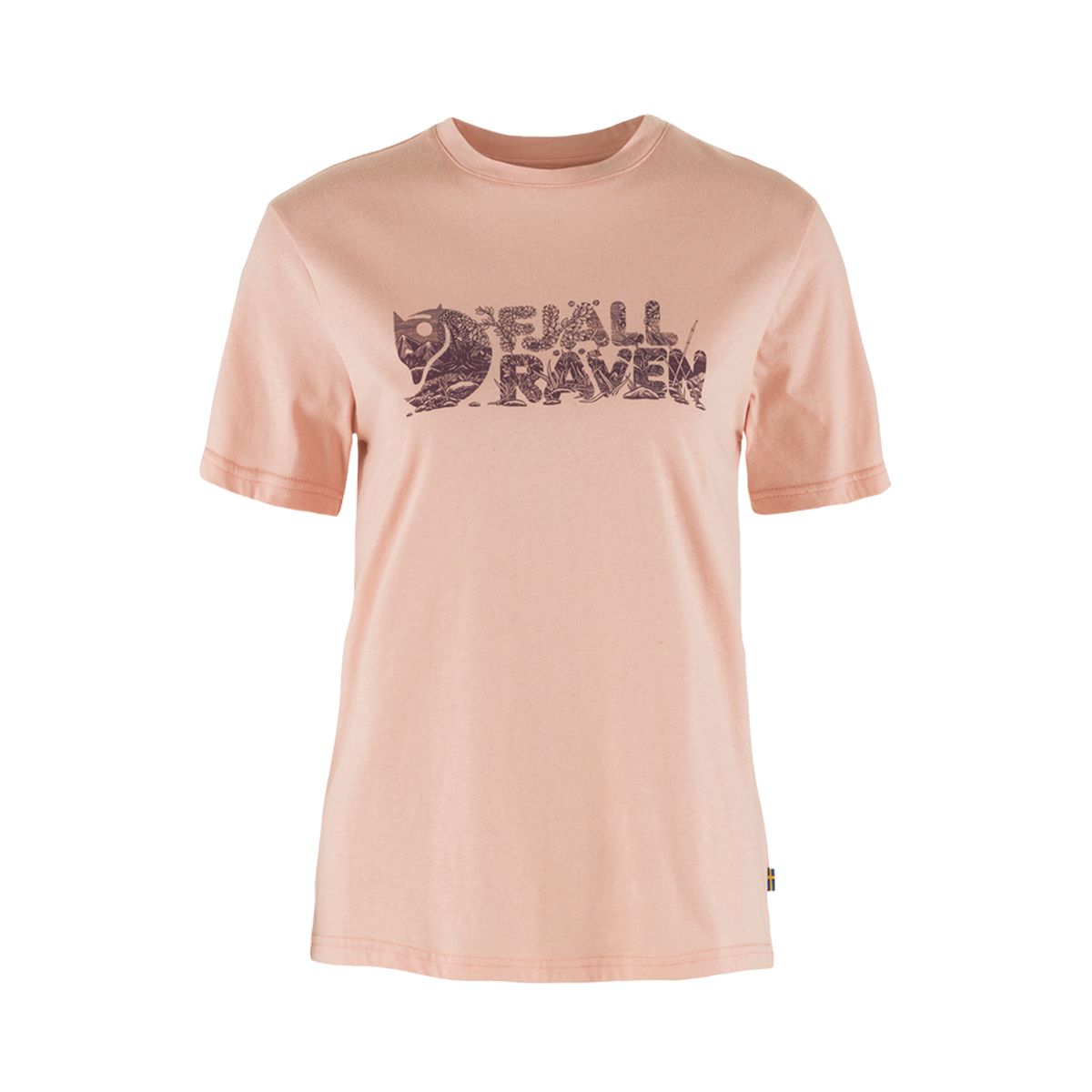 FJALLRAVEN - Polo Fjallraven Lush Logo T-shirt W Chalk Rose Mujer