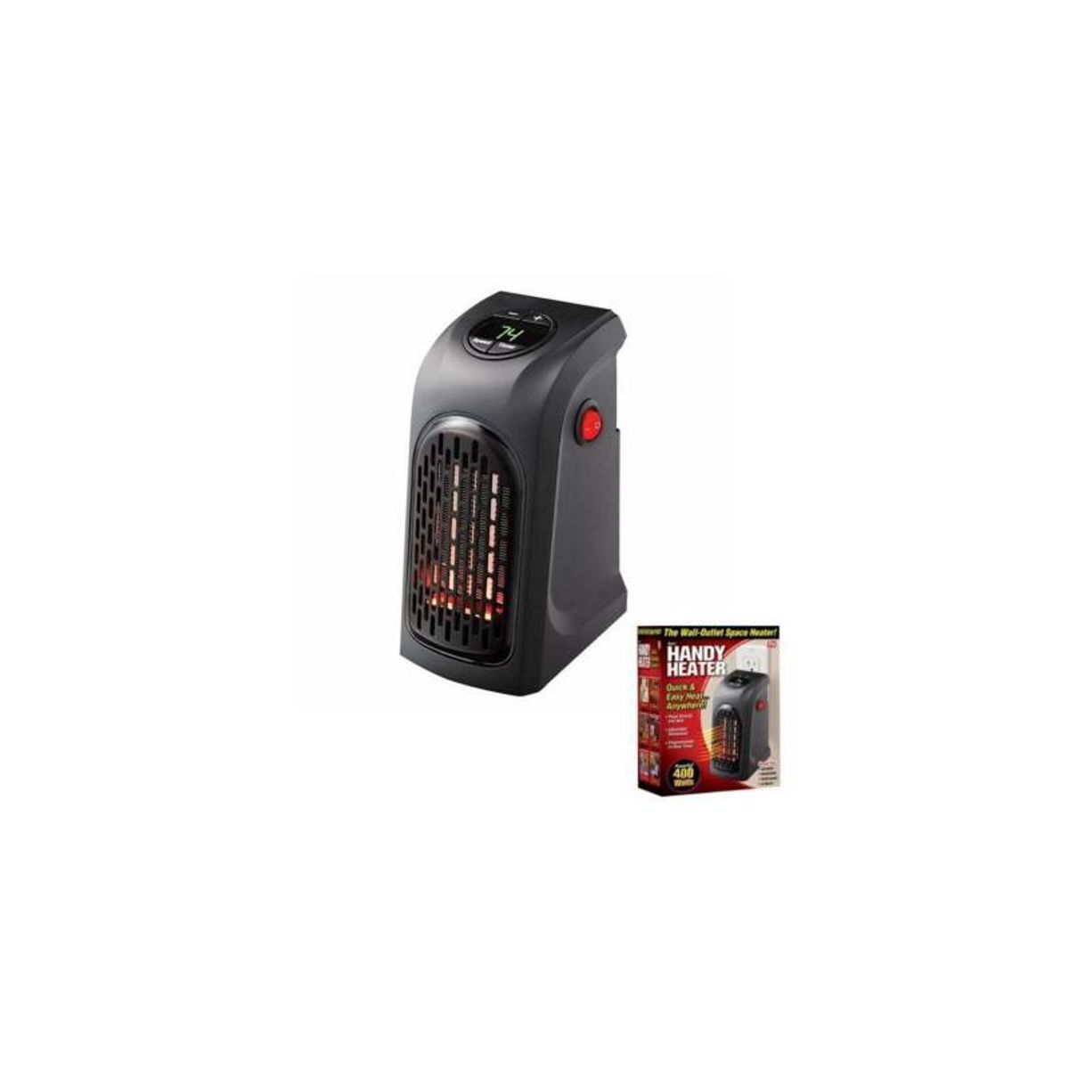 GENERICO - Calefactor Portátil de Pared Handy Heater 400 W