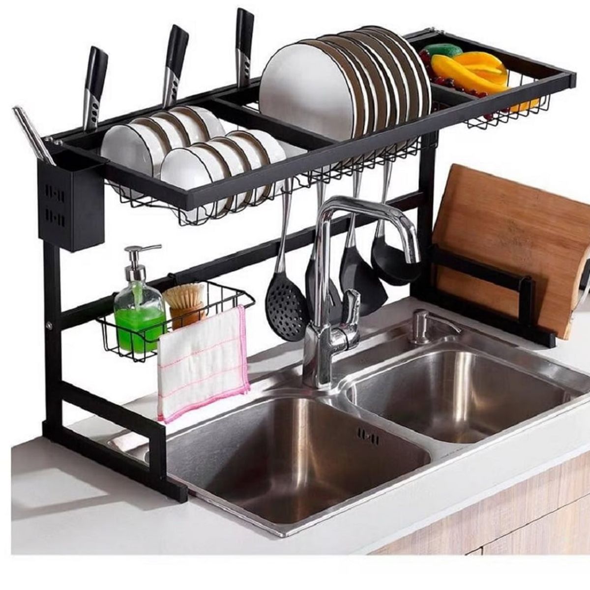 GENERICO - Organizador de Cocina Escurridor de Platos de 85 cm