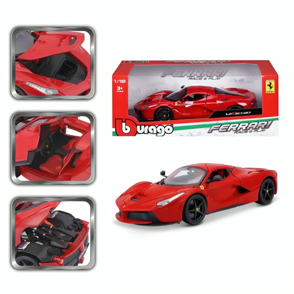 BBURAGO - Auto Coleccionable 118 Ferrari R&P