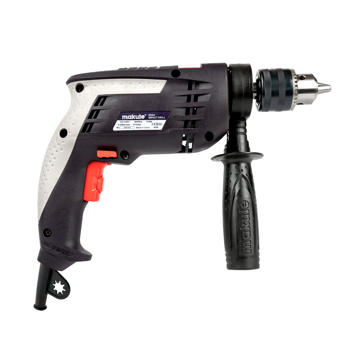 MAKUTE - Taladro Percutor 1/2" - 13mm - Caja Cartón - 810 Watts - Makute