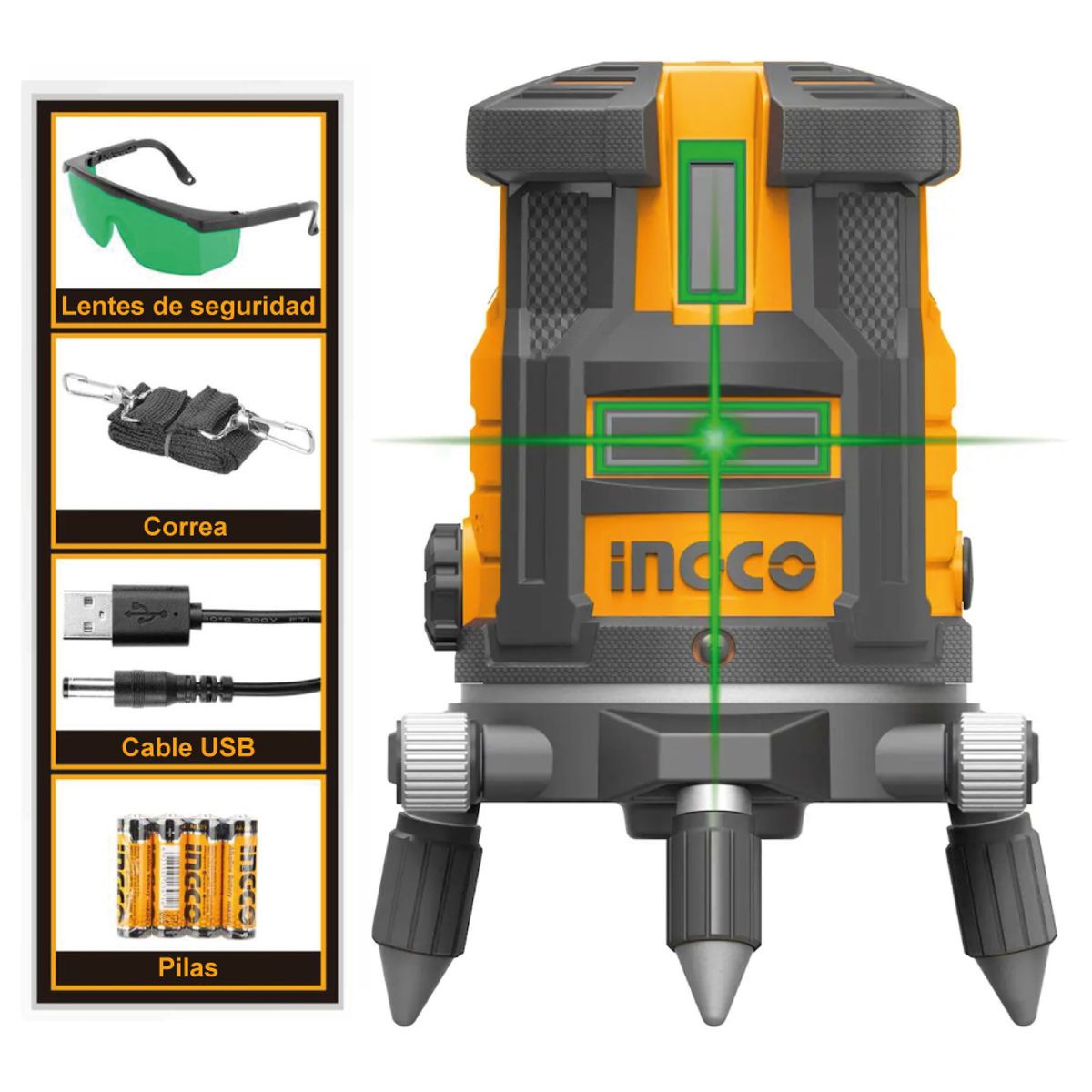 INGCO TOOLS - Nivel Láser Autonivelante INGCO Línea Verde HLL305205