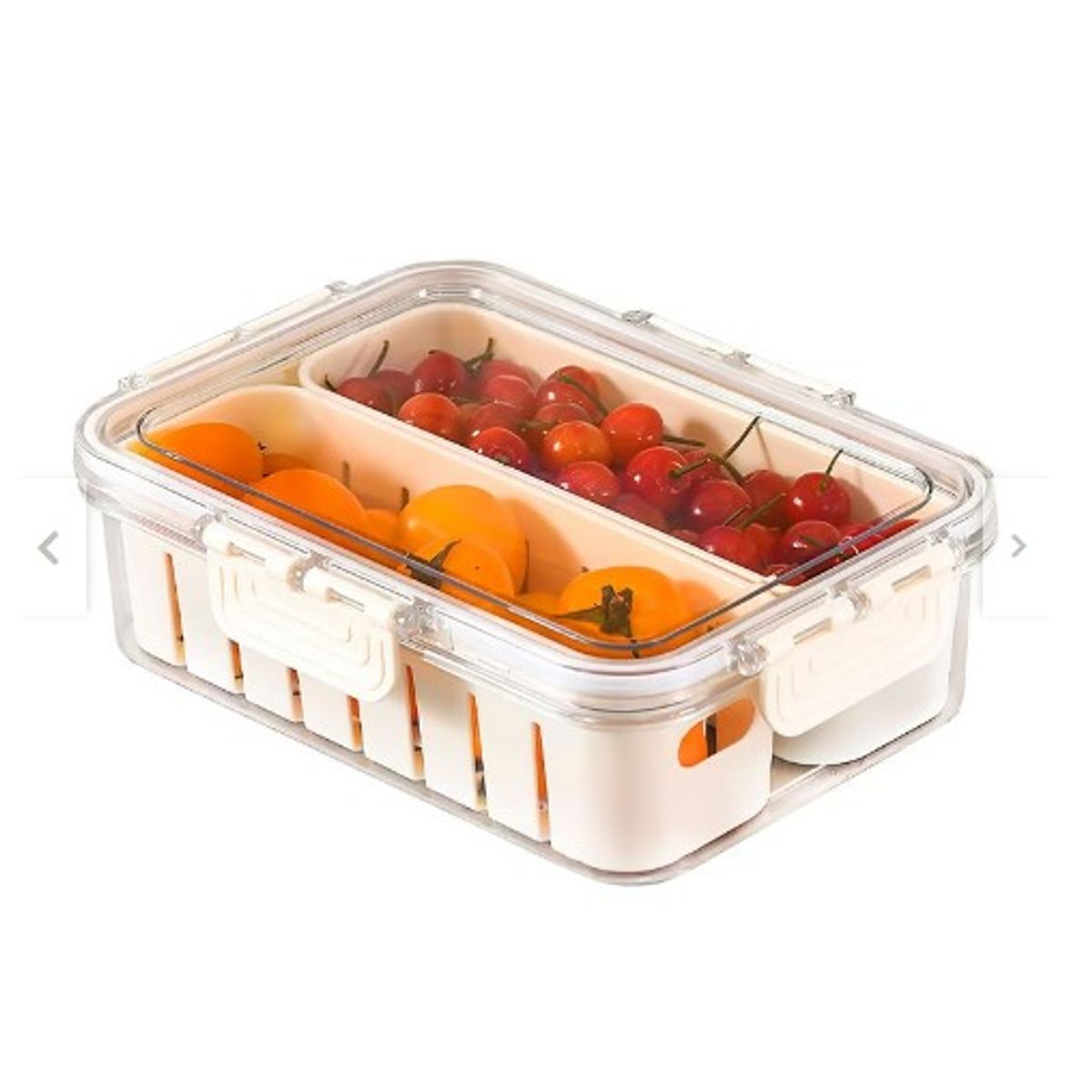 GENERICO - Taper hermético para vegetales frutas 2 desmontable