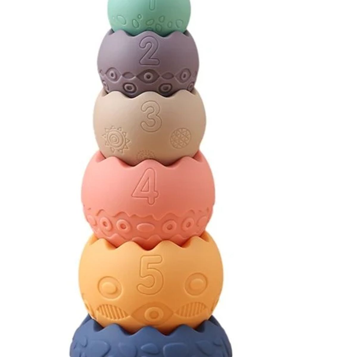 GENERICO - Juego Didáctico pelotas de Gomas Apilables