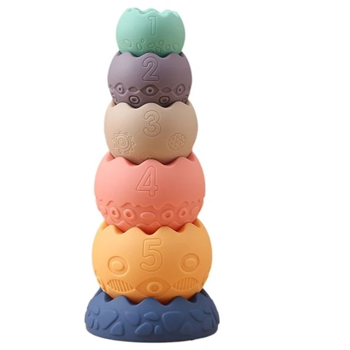 GENERICO - Juego Didáctico pelotas de Gomas Apilables